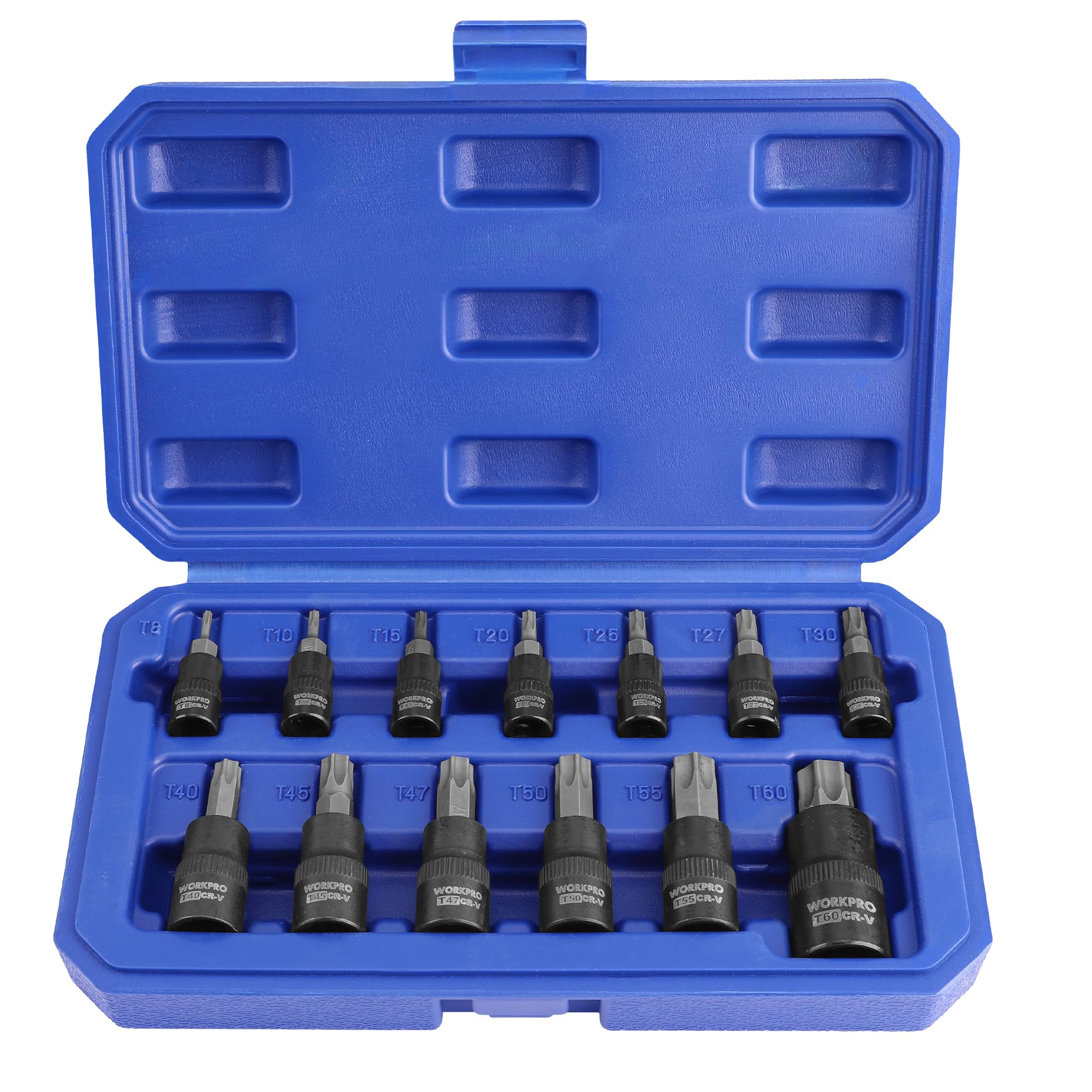 WORKPRO Torx Bit Socket Set, 1/4